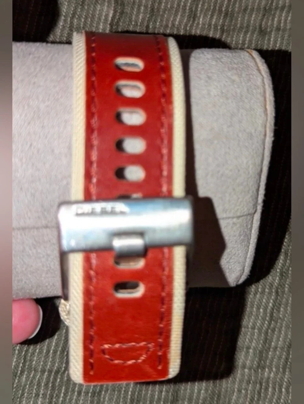 Diesel DZ Men's Brown Leather Watchband- EXCELLENT Condition